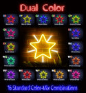 advpro-flashing-star-ultra-bright-led-neon-sign-fnu0109 - Dual-Color