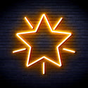 advpro-flashing-star-ultra-bright-led-neon-sign-fnu0109 - Golden Yellow