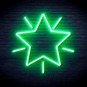 advpro-flashing-star-ultra-bright-led-neon-sign-fnu0109 - Green