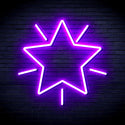 advpro-flashing-star-ultra-bright-led-neon-sign-fnu0109 - Purple