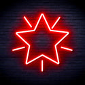 advpro-flashing-star-ultra-bright-led-neon-sign-fnu0109 - Red
