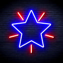 advpro-flashing-star-ultra-bright-led-neon-sign-fnu0109 - Red & Blue