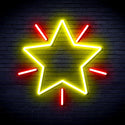 advpro-flashing-star-ultra-bright-led-neon-sign-fnu0109 - Red & Yellow