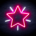 advpro-flashing-star-ultra-bright-led-neon-sign-fnu0109 - White & Pink