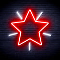 advpro-flashing-star-ultra-bright-led-neon-sign-fnu0109 - White & Red
