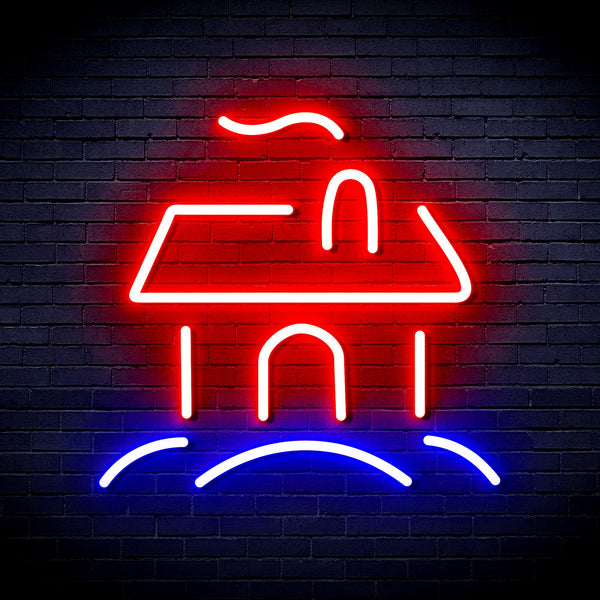 advpro-house-ultra-bright-led-neon-sign-fnu0110 - Blue & Red