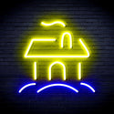 advpro-house-ultra-bright-led-neon-sign-fnu0110 - Blue & Yellow