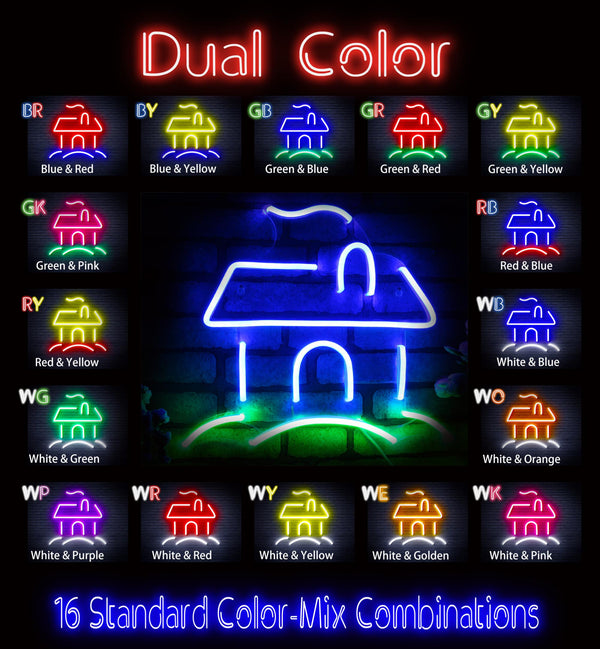 advpro-house-ultra-bright-led-neon-sign-fnu0110 - Dual-Color
