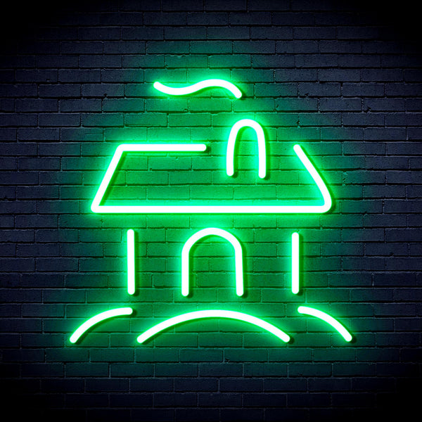 advpro-house-ultra-bright-led-neon-sign-fnu0110 - Green