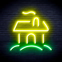 advpro-house-ultra-bright-led-neon-sign-fnu0110 - Green & Yellow