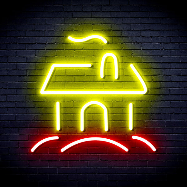 advpro-house-ultra-bright-led-neon-sign-fnu0110 - Red & Yellow