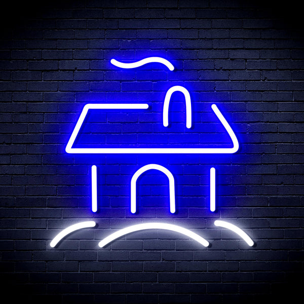 advpro-house-ultra-bright-led-neon-sign-fnu0110 - White & Blue