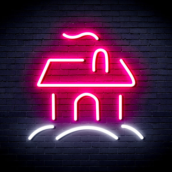 advpro-house-ultra-bright-led-neon-sign-fnu0110 - White & Pink