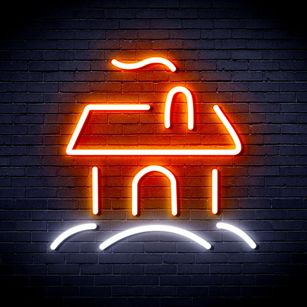 advpro-house-ultra-bright-led-neon-sign-fnu0110 - White & Orange