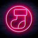advpro-christmas-sock-ultra-bright-led-neon-sign-fnu0112 - Pink
