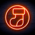 advpro-christmas-sock-ultra-bright-led-neon-sign-fnu0112 - Orange