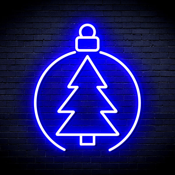 advpro-christmas-tree-ornament-ultra-bright-led-neon-sign-fnu0113 - Blue