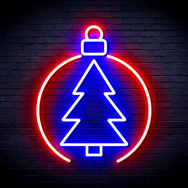 advpro-christmas-tree-ornament-ultra-bright-led-neon-sign-fnu0113 - Blue & Red