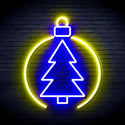 advpro-christmas-tree-ornament-ultra-bright-led-neon-sign-fnu0113 - Blue & Yellow