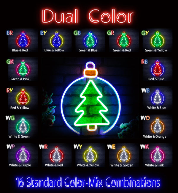 advpro-christmas-tree-ornament-ultra-bright-led-neon-sign-fnu0113 - Dual-Color