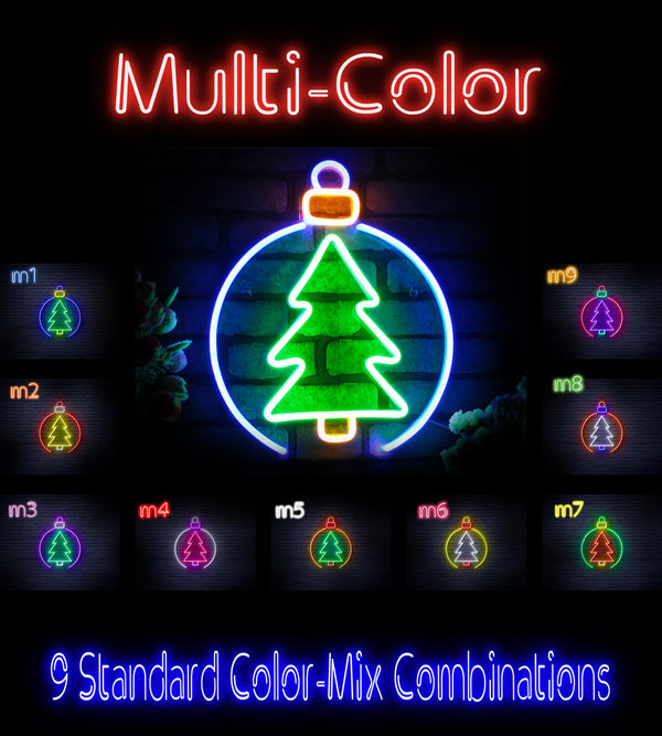 advpro-christmas-tree-ornament-ultra-bright-led-neon-sign-fnu0113 - Multi-Color