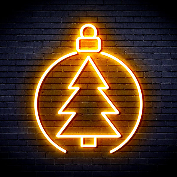 advpro-christmas-tree-ornament-ultra-bright-led-neon-sign-fnu0113 - Golden Yellow