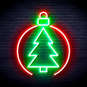 advpro-christmas-tree-ornament-ultra-bright-led-neon-sign-fnu0113 - Green & Red
