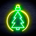 advpro-christmas-tree-ornament-ultra-bright-led-neon-sign-fnu0113 - Green & Yellow