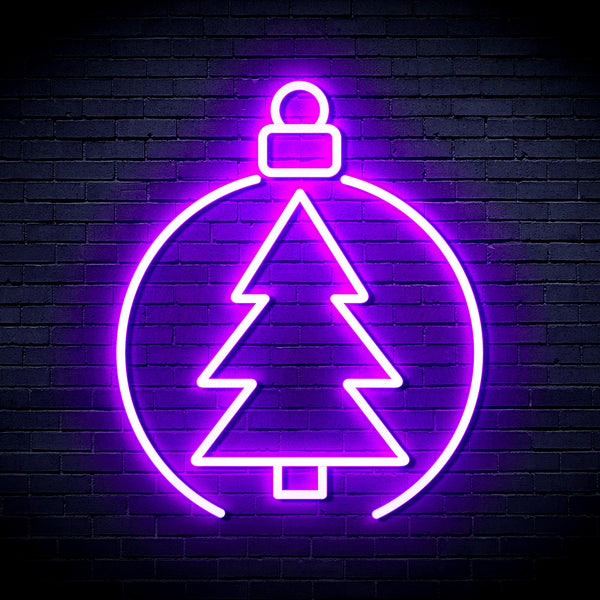 advpro-christmas-tree-ornament-ultra-bright-led-neon-sign-fnu0113 - Purple