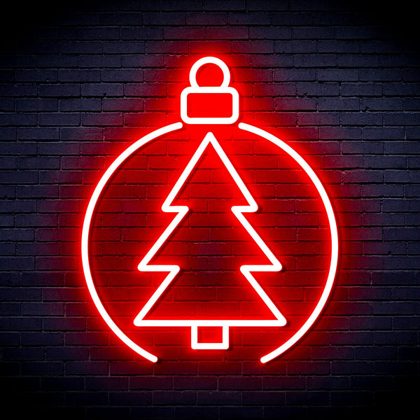 advpro-christmas-tree-ornament-ultra-bright-led-neon-sign-fnu0113 - Red