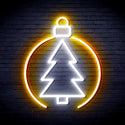 advpro-christmas-tree-ornament-ultra-bright-led-neon-sign-fnu0113 - White & Golden Yellow