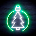 advpro-christmas-tree-ornament-ultra-bright-led-neon-sign-fnu0113 - White & Green