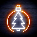 advpro-christmas-tree-ornament-ultra-bright-led-neon-sign-fnu0113 - White & Orange