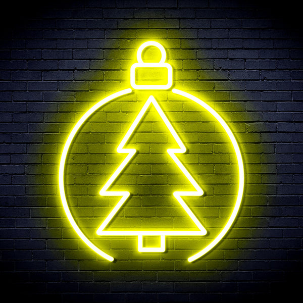 advpro-christmas-tree-ornament-ultra-bright-led-neon-sign-fnu0113 - Yellow
