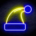 advpro-christmas-hat-ultra-bright-led-neon-sign-fnu0115 - Blue & Yellow