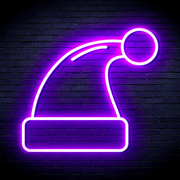 advpro-christmas-hat-ultra-bright-led-neon-sign-fnu0115 - Purple