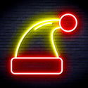 advpro-christmas-hat-ultra-bright-led-neon-sign-fnu0115 - Red & Yellow