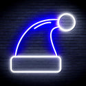 advpro-christmas-hat-ultra-bright-led-neon-sign-fnu0115 - White & Blue