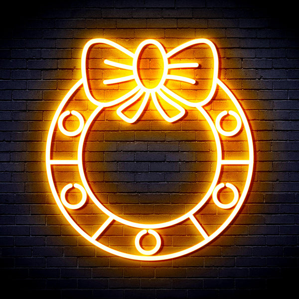 advpro-christmas-holly-ultra-bright-led-neon-sign-fnu0116 - Golden Yellow
