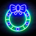 advpro-christmas-holly-ultra-bright-led-neon-sign-fnu0116 - Green & Blue