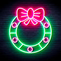 advpro-christmas-holly-ultra-bright-led-neon-sign-fnu0116 - Green & Pink
