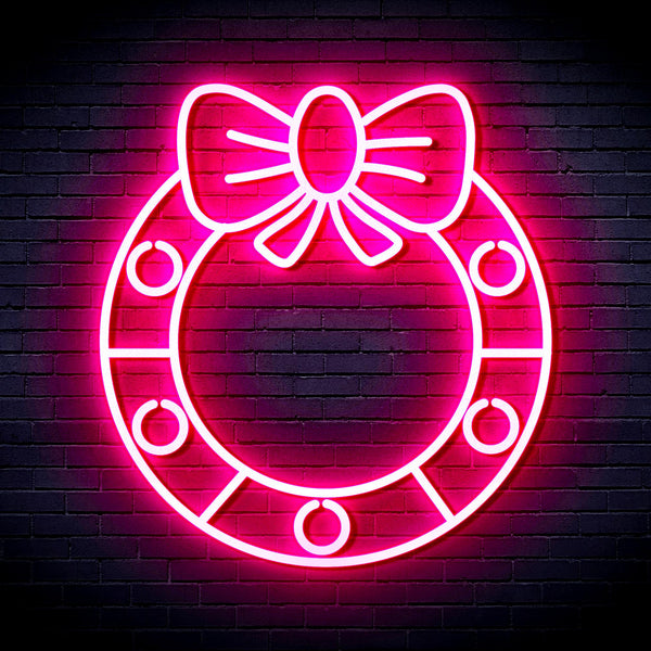 advpro-christmas-holly-ultra-bright-led-neon-sign-fnu0116 - Pink