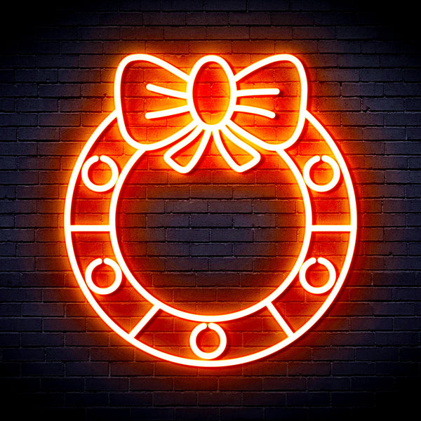 advpro-christmas-holly-ultra-bright-led-neon-sign-fnu0116 - Orange
