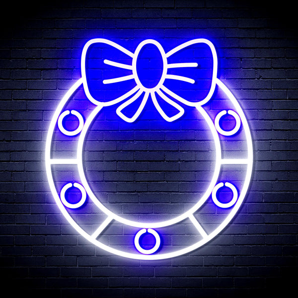 advpro-christmas-holly-ultra-bright-led-neon-sign-fnu0116 - White & Blue