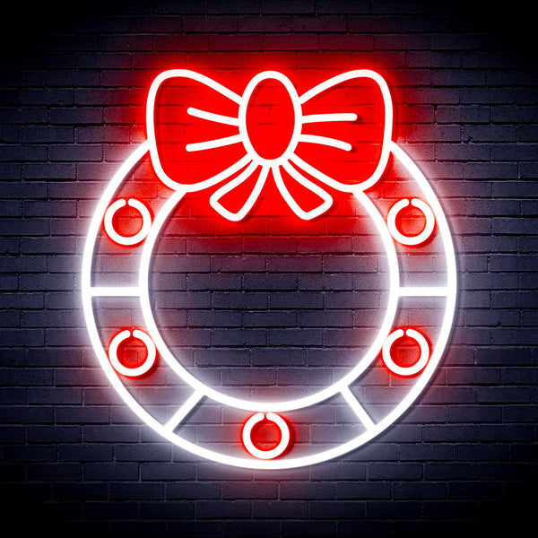 advpro-christmas-holly-ultra-bright-led-neon-sign-fnu0116 - White & Red