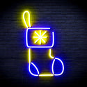 advpro-christmas-sock-ultra-bright-led-neon-sign-fnu0117 - Blue & Yellow