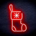 advpro-christmas-sock-ultra-bright-led-neon-sign-fnu0117 - Red