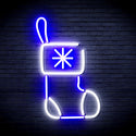 advpro-christmas-sock-ultra-bright-led-neon-sign-fnu0117 - White & Blue