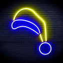 advpro-christmas-hat-ultra-bright-led-neon-sign-fnu0118 - Blue & Yellow