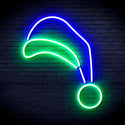 advpro-christmas-hat-ultra-bright-led-neon-sign-fnu0118 - Green & Blue